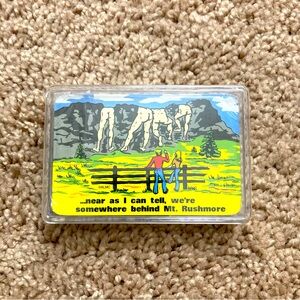 PLAYING CARDS DECK MT. RUSHMORE Souvenir With Original Packing And Plastic Box